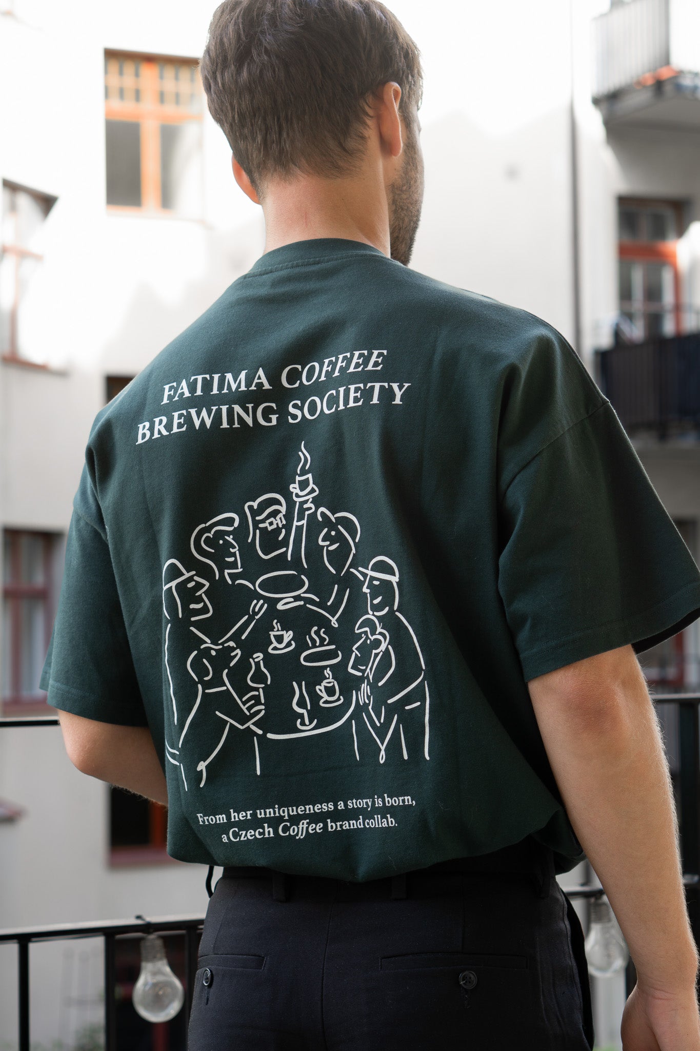 Oversized Tee | Fatima Coffee x Cari Lettori