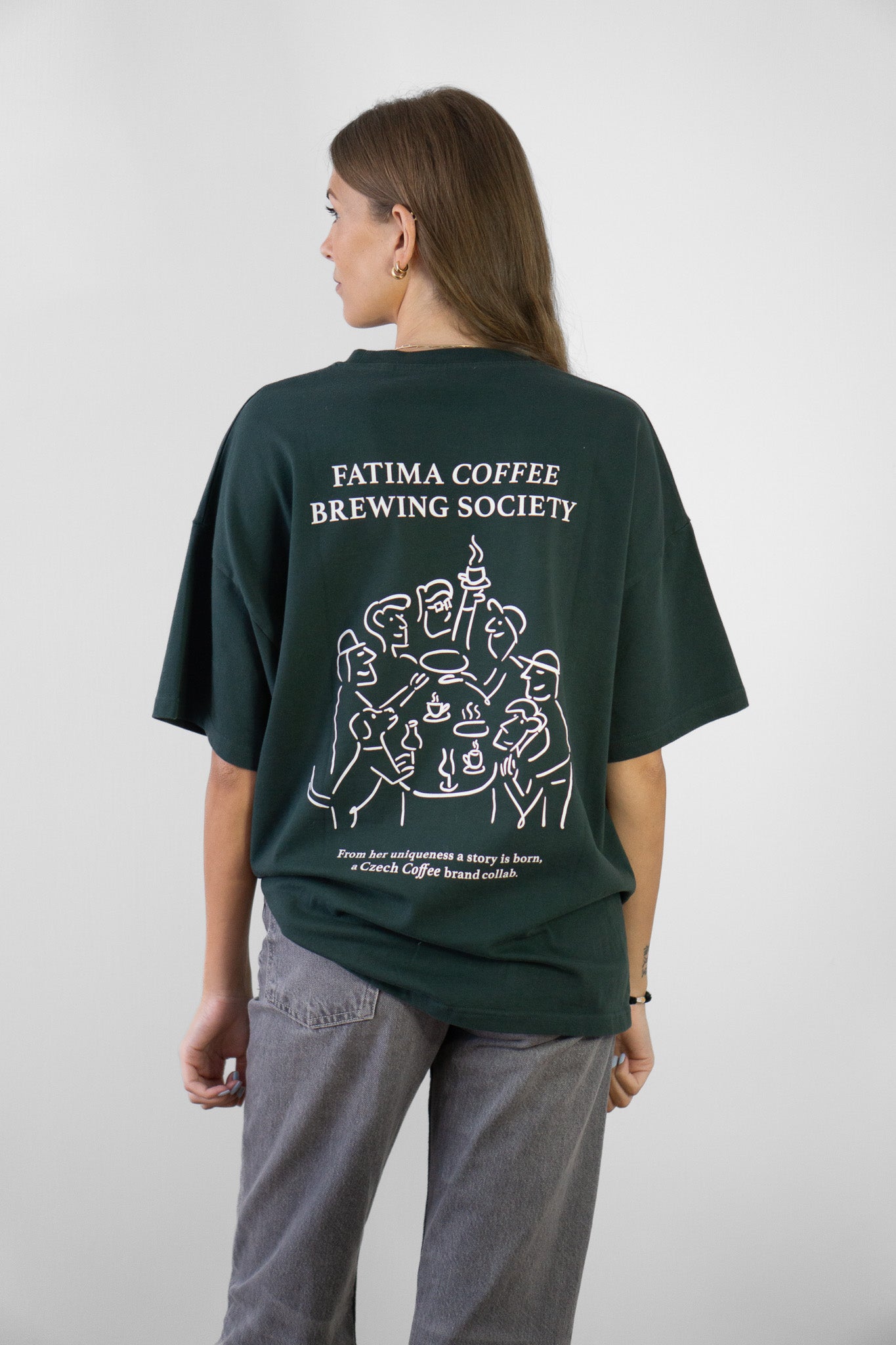 Oversized Tee | Fatima Coffee x Cari Lettori